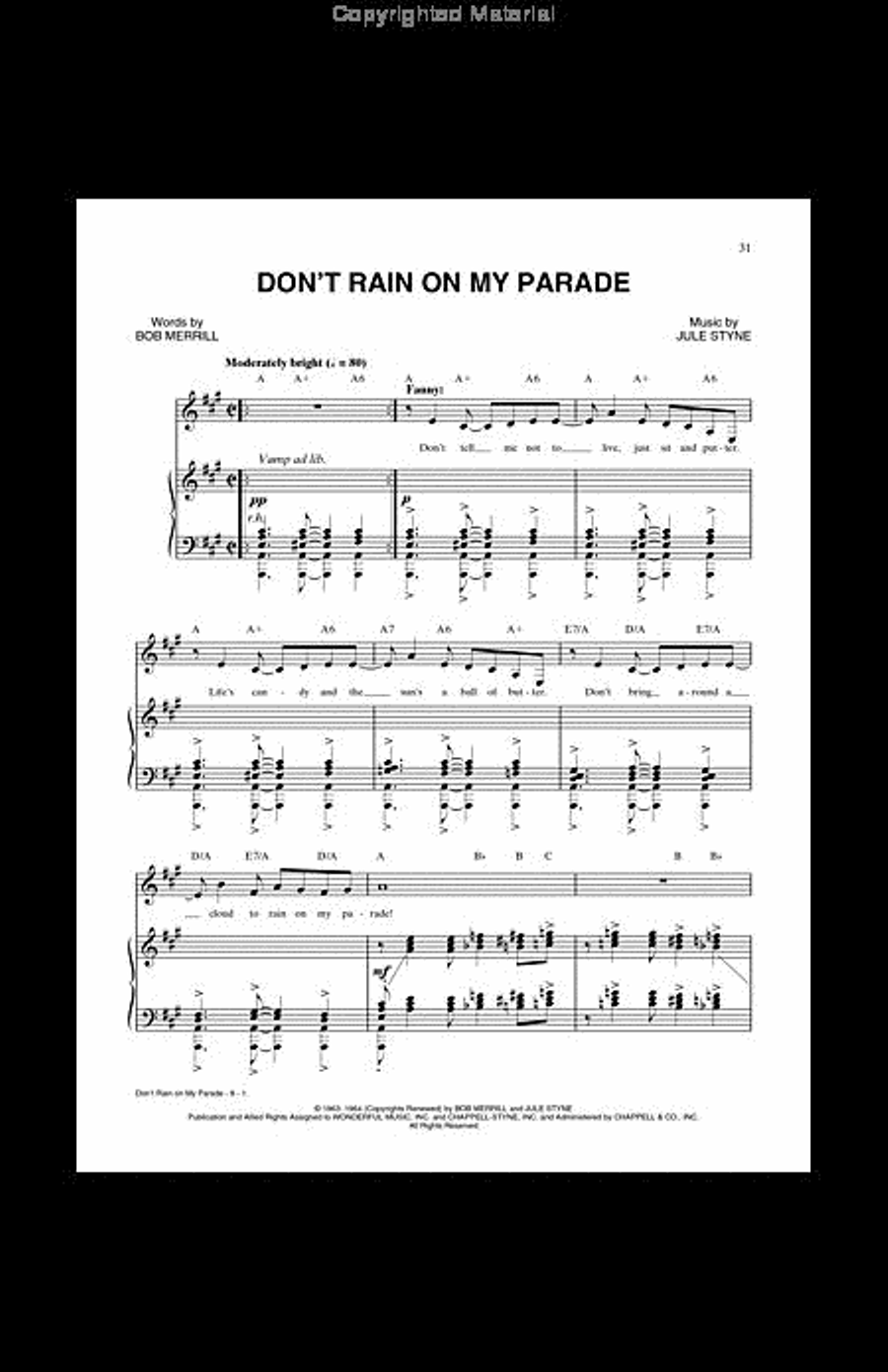 Funny Girl Piano, Vocal, Guitar scores gallery preview page 2