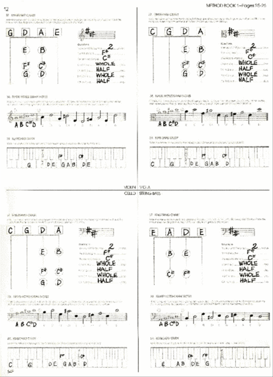 All For Strings Theory Workbook 1 - Conductor Answer Key String Orchestra scores gallery preview page 2