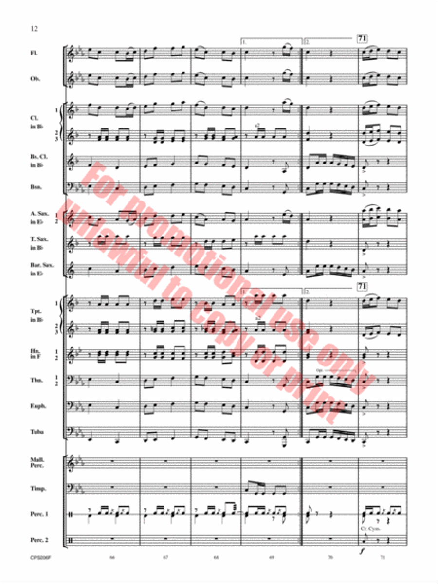 Dorian Dialogue Concert Band scores gallery preview page 13