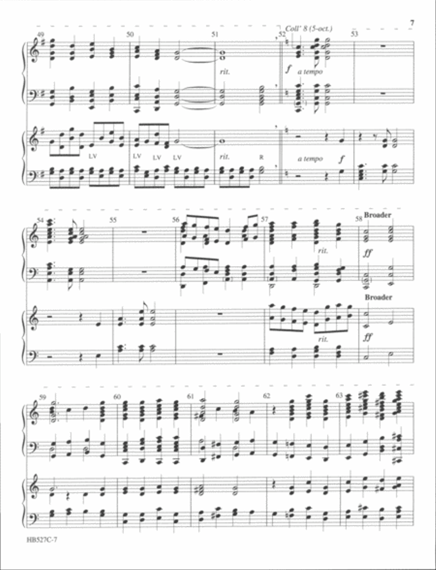 Wake, Awake - full score (handbells and handchimes) Handbell Choir scores gallery preview page 7