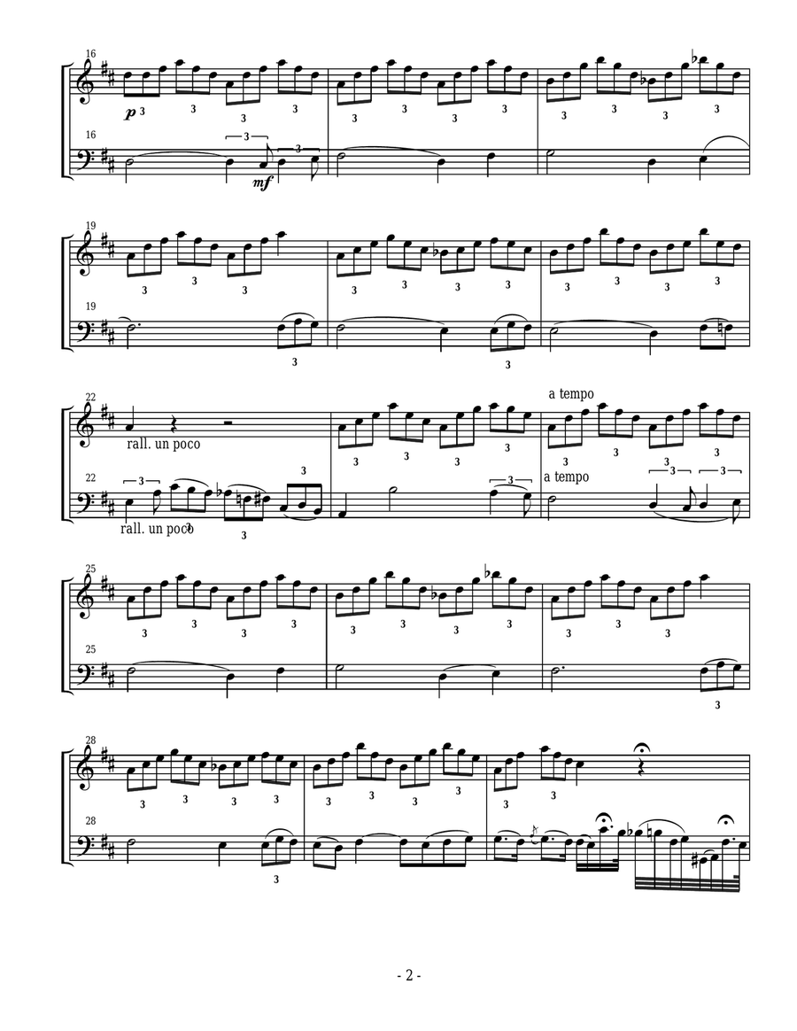 Old War Horses book for flute and bassoon duet Woodwind Duet scores gallery preview page 3