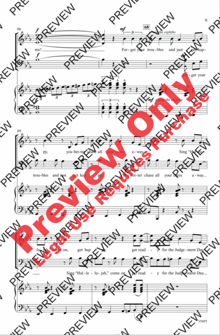 Get Happy 3-Part scores gallery preview page 9