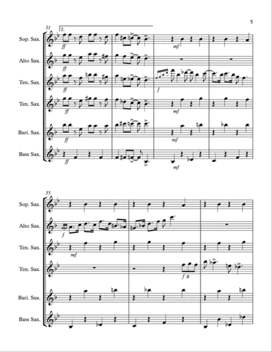In The Mood Woodwind Ensemble scores gallery preview page 6