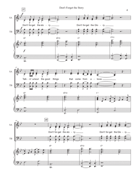 Don't Forget the Story - SATB - Lively and Meaningful Christmas Anthem - Easy voice ranges image number null