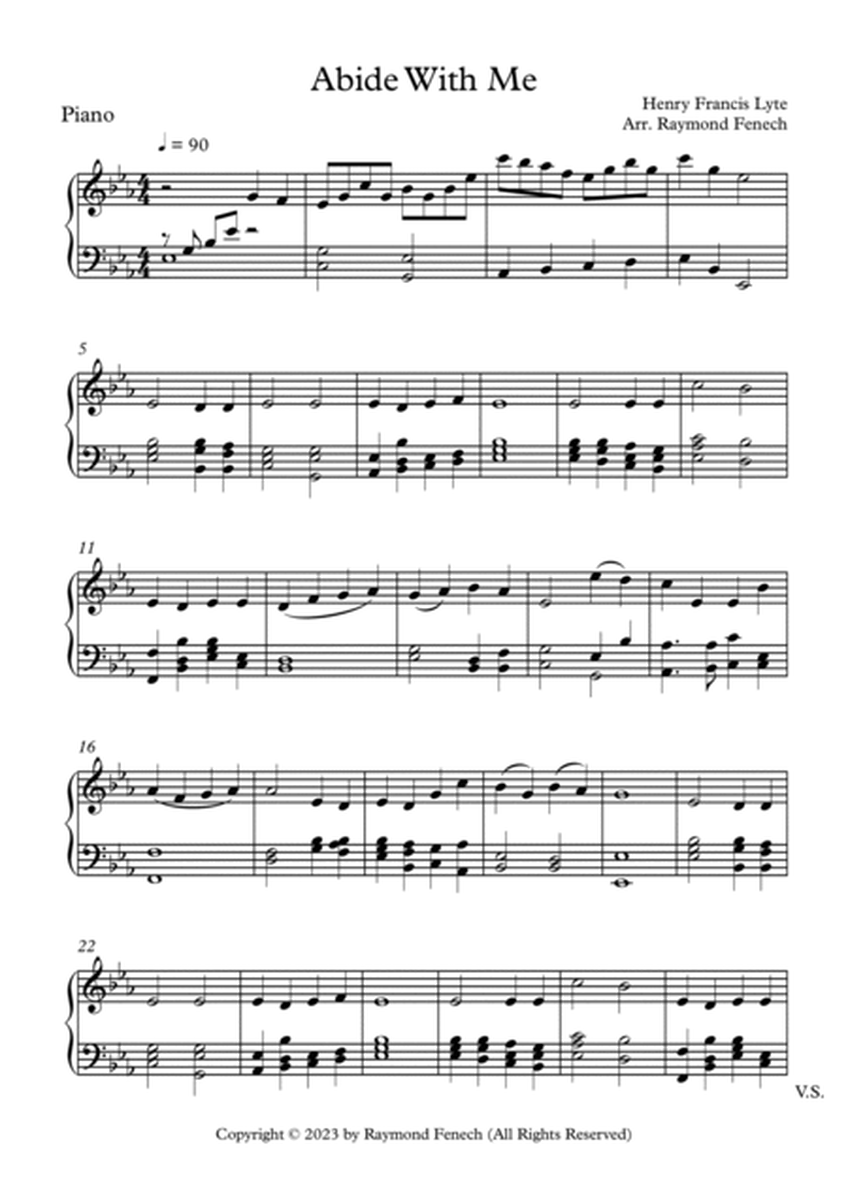 Abide with Me - Tenor Voice and Piano image number null