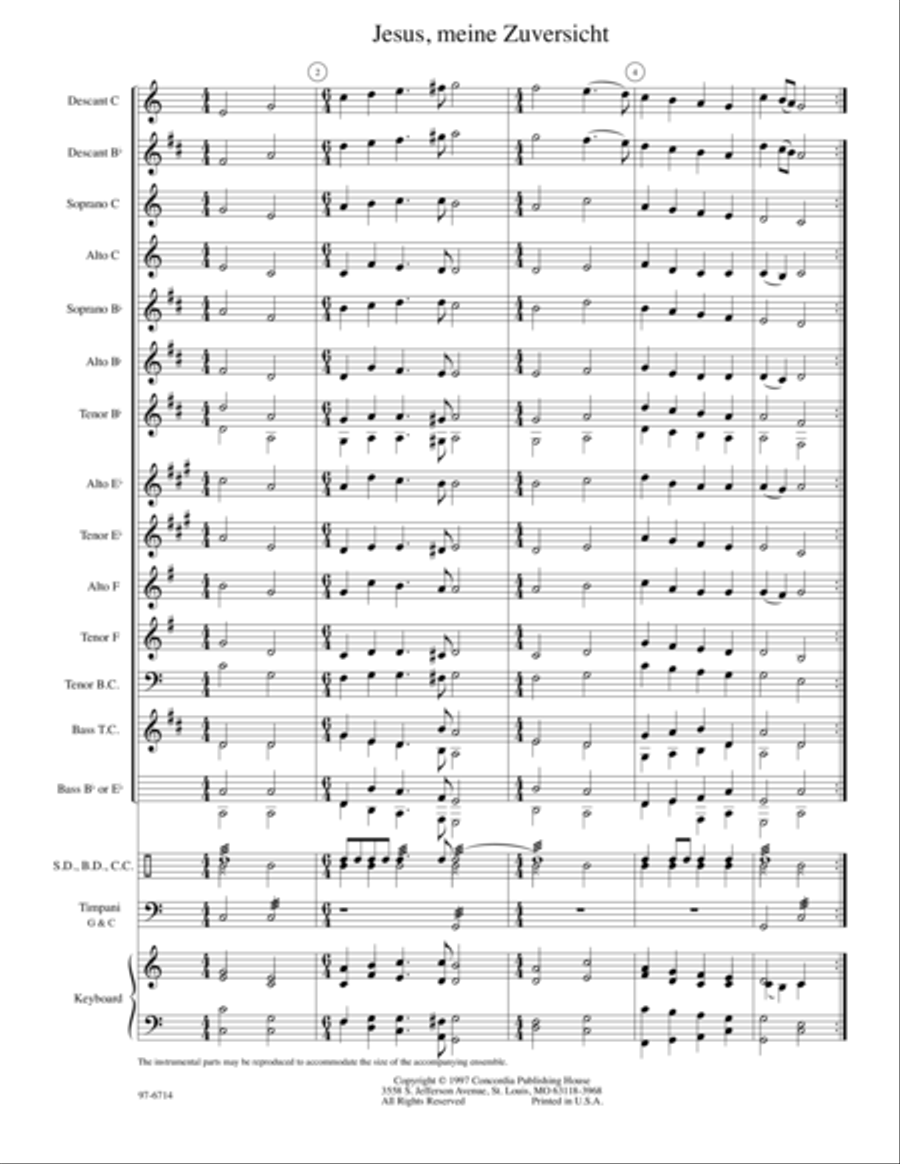 Hymnal Companion for Woodwinds, Brass and Percussion: Lent, Easter Choir scores gallery preview page 5
