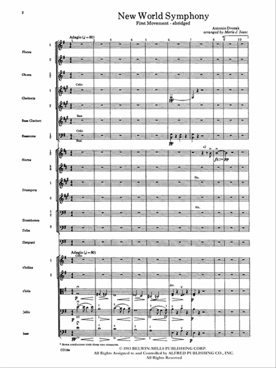 New World Symphony: Score Full Orchestra scores gallery preview page 2