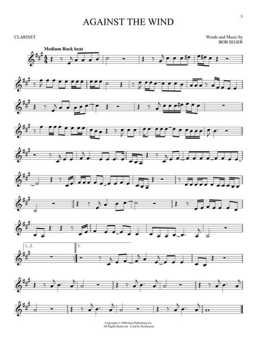 101 Simple Songs Clarinet Solo scores gallery preview page 4