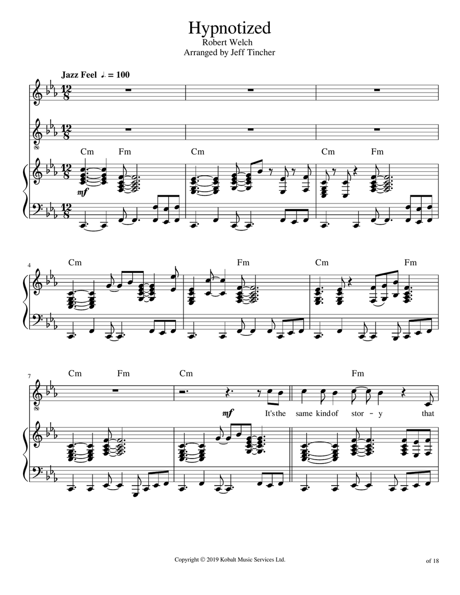 Hypnotized Piano, Vocal scores gallery preview page 2