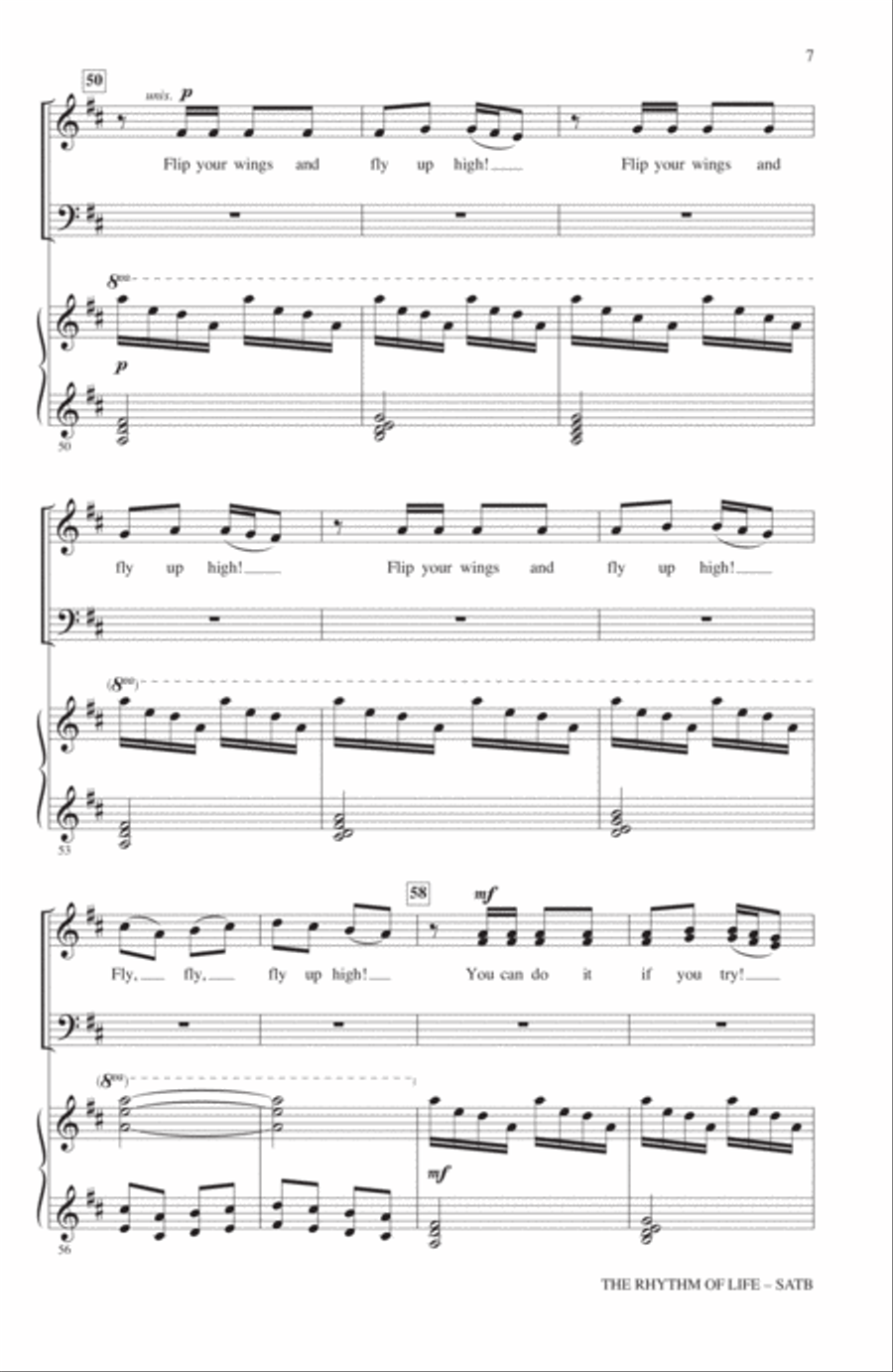 The Rhythm Of Life (from Sweet Charity) (arr. John Leavitt) 4-Part scores gallery preview page 6