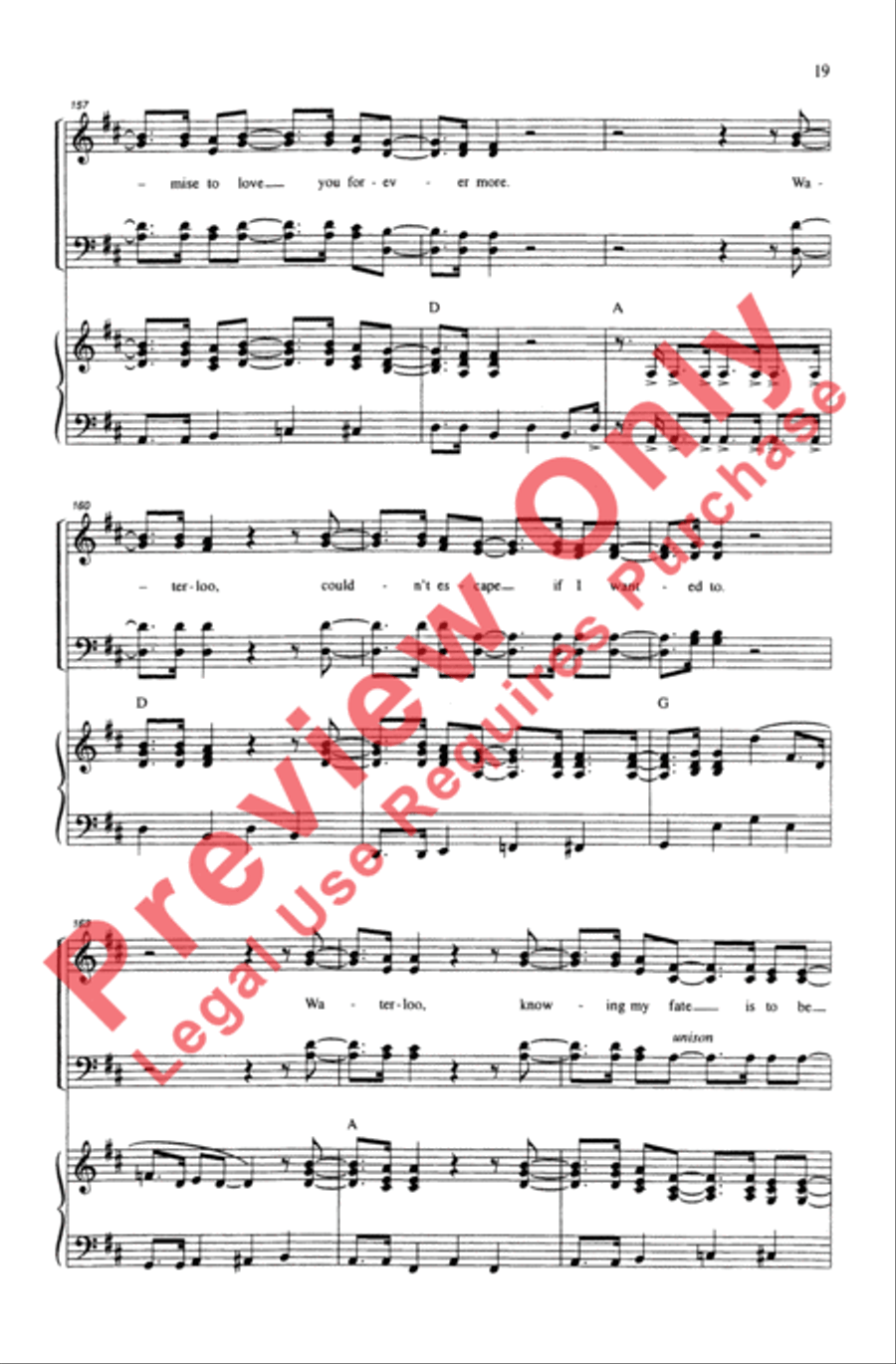 ABBA Forever! 4-Part scores gallery preview page 19