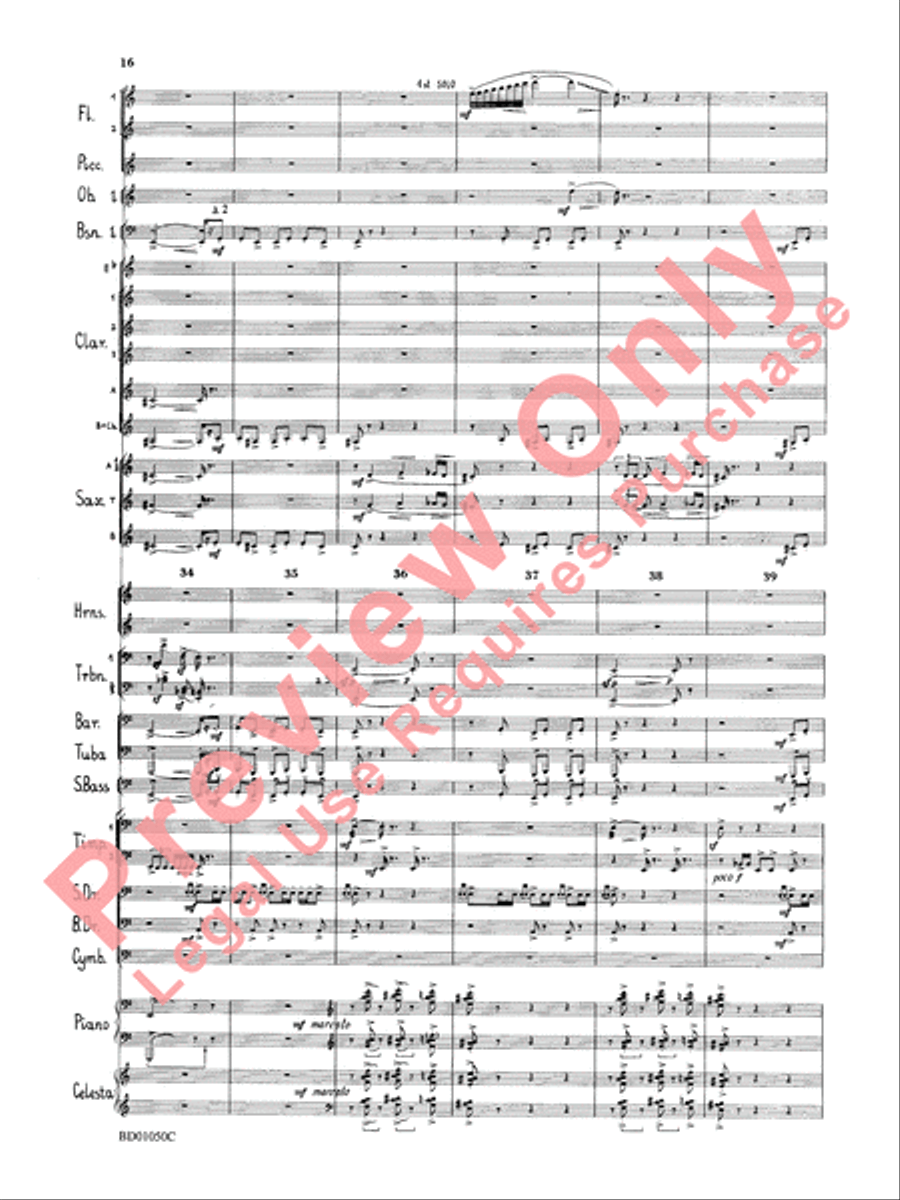 Trittico Concert Band scores gallery preview page 19