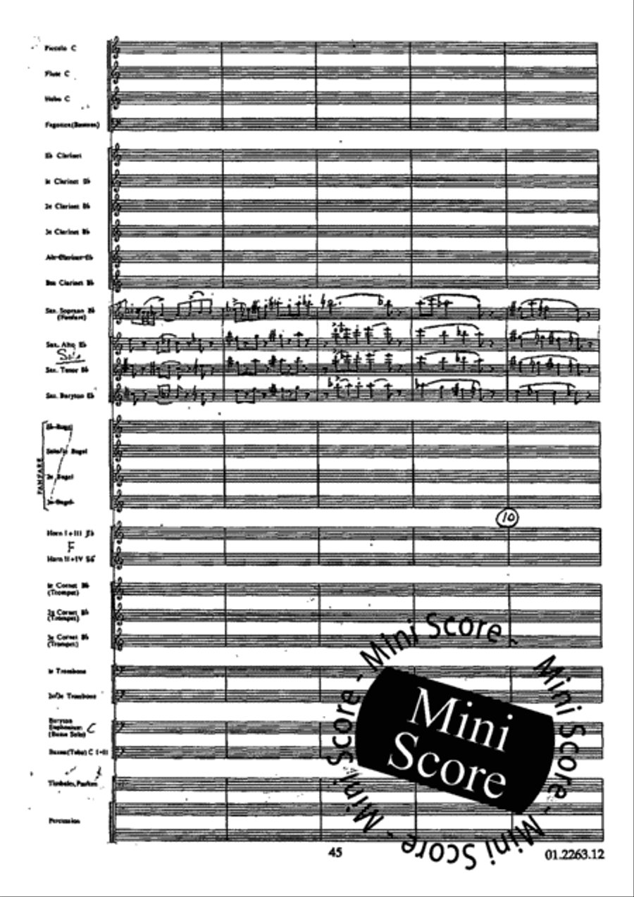 Concerto Grosso Concert Band scores gallery preview page 49