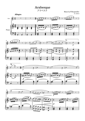 Burgmüller "Arabesque" flute & piano