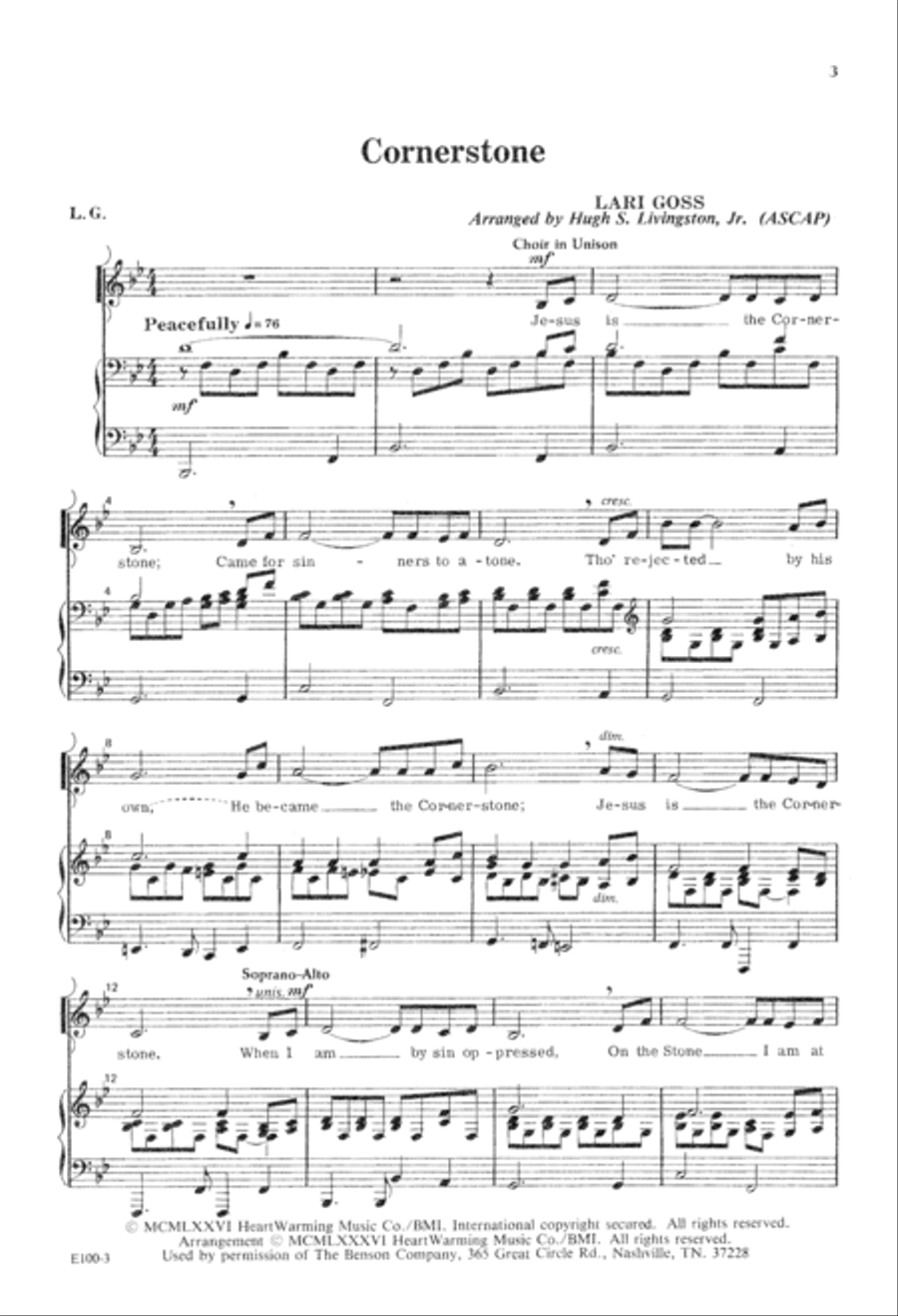 Cornerstone Cornerstone 4-Part scores gallery preview page 2