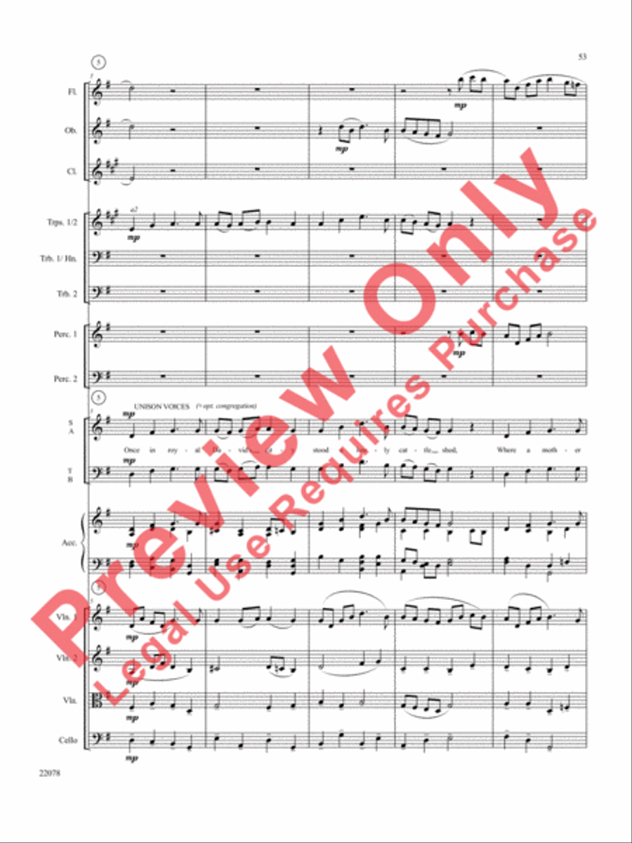A Christmas Carol (Instrumental Parts) Choir scores gallery preview page 54