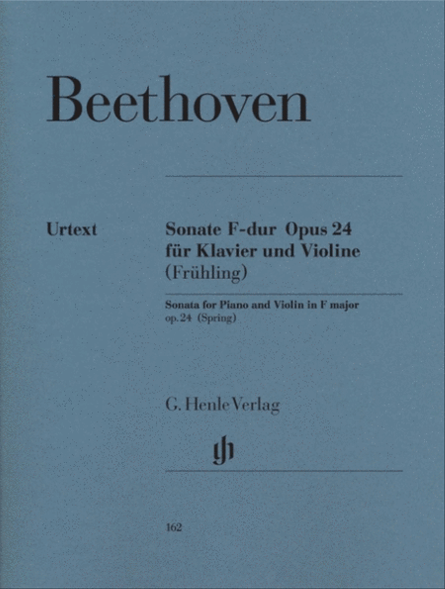 Beethoven - Sonata Op 24 F Violin/Piano Spring Sonata Violin Solo scores gallery preview page 1