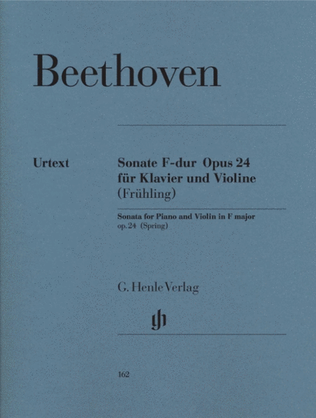 Book cover for Beethoven - Sonata Op 24 F Violin/Piano Spring Sonata