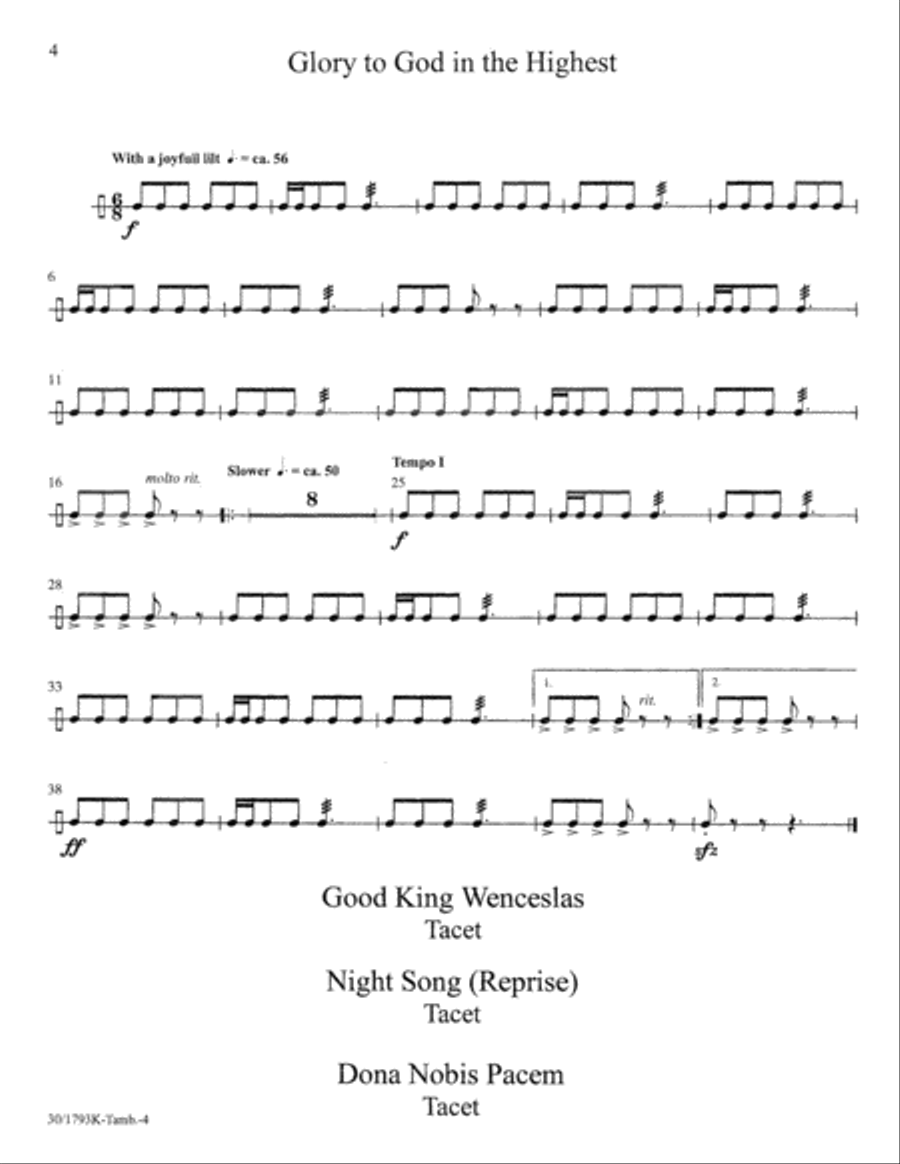Good King Wenceslas - Inst Parts Choir scores gallery preview page 11