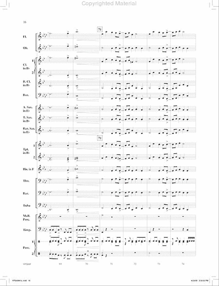 Zodiac Concert Band scores gallery preview page 17