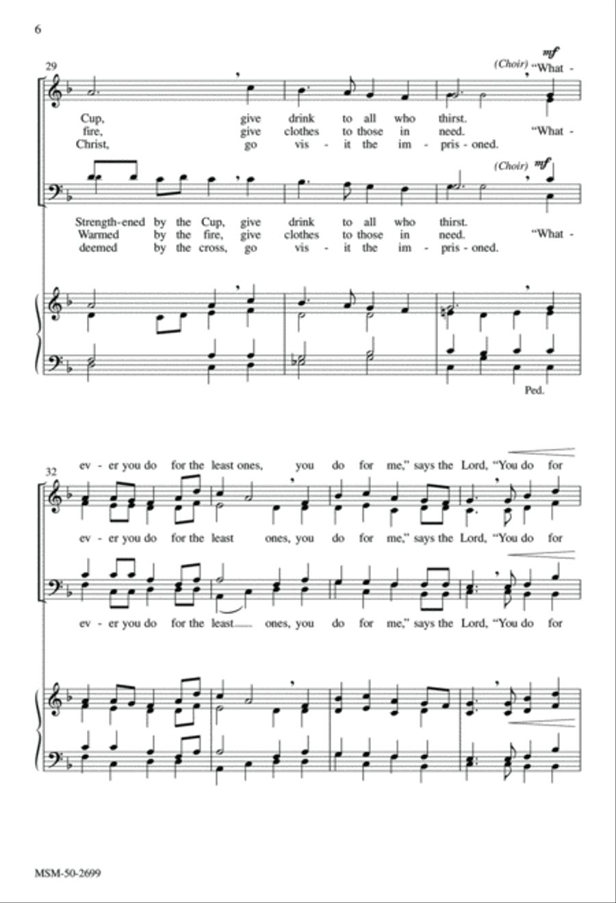 Serve in Faith and Charity 4-Part scores gallery preview page 6