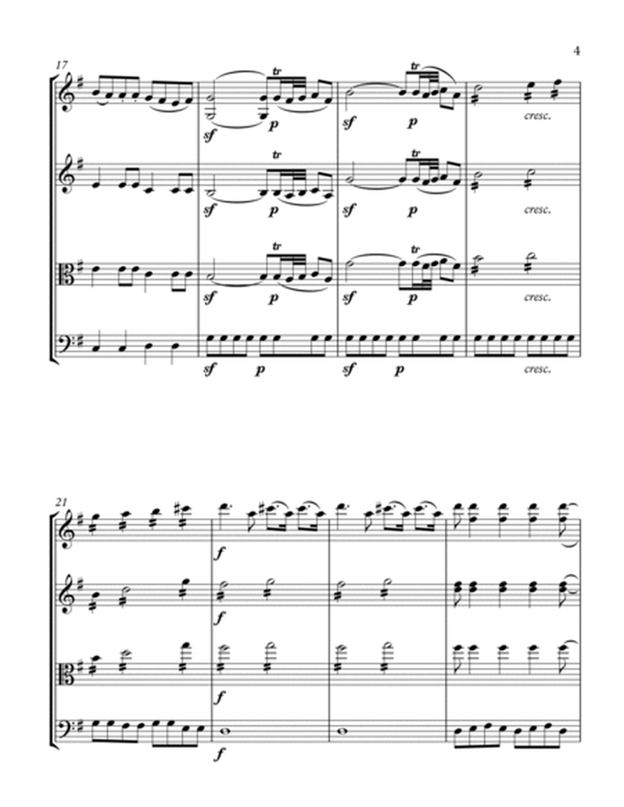 EINE KLEINE NACHTMUSIK - ALLEGRO - String Trio, Intermediate level for two violins and cello or viol image number null
