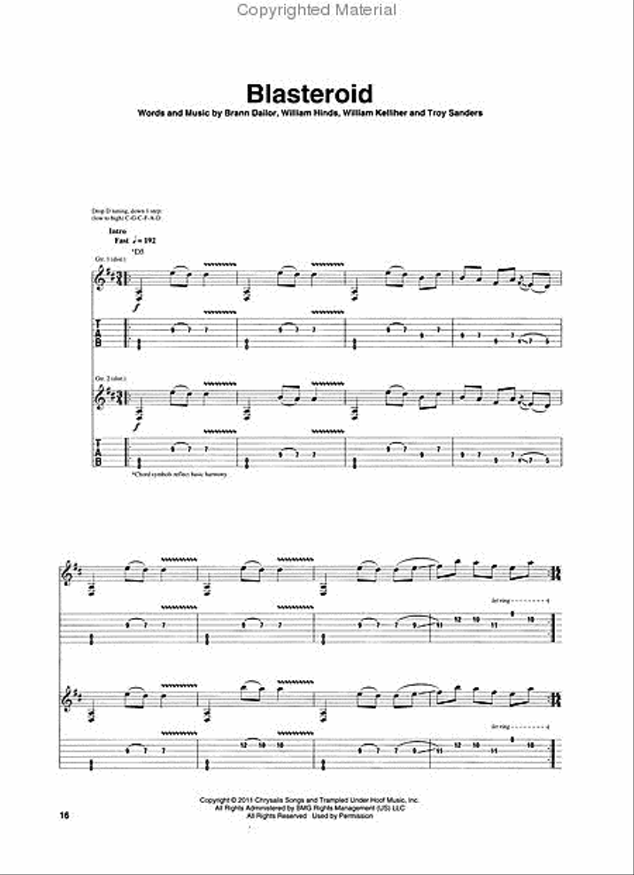 Mastodon – The Hunter Mastodon – The Hunter Electric Guitar scores gallery preview page 4