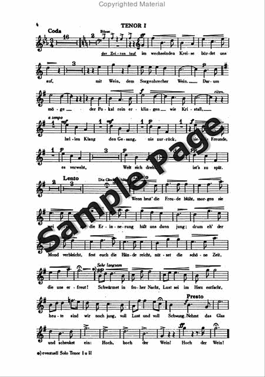 Ziehrer Cm Nachtschwaermer Op466 TTBB scores gallery preview page 5