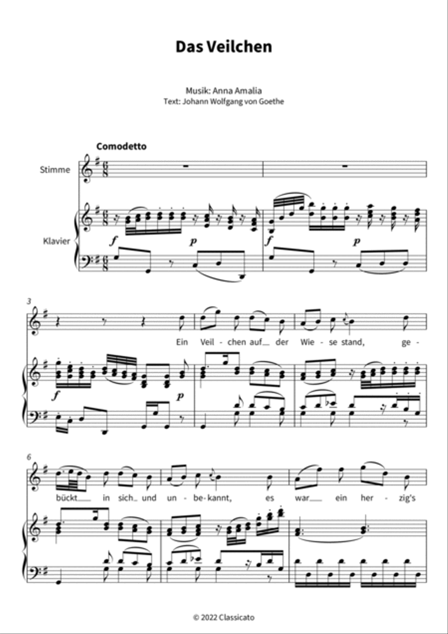 Das Veilchen Voice Solo scores gallery preview page 3