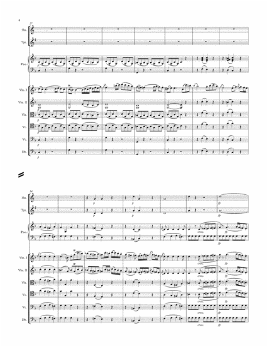 Divertimento in F Major K. 247 Chamber Orchestra scores gallery preview page 4