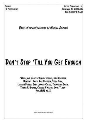 Book cover for Don't Stop Til You Get Enough