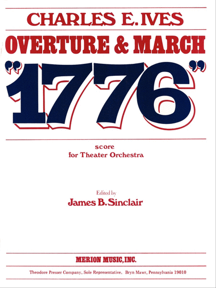Overture And March 1776 Orchestra scores gallery preview page 1