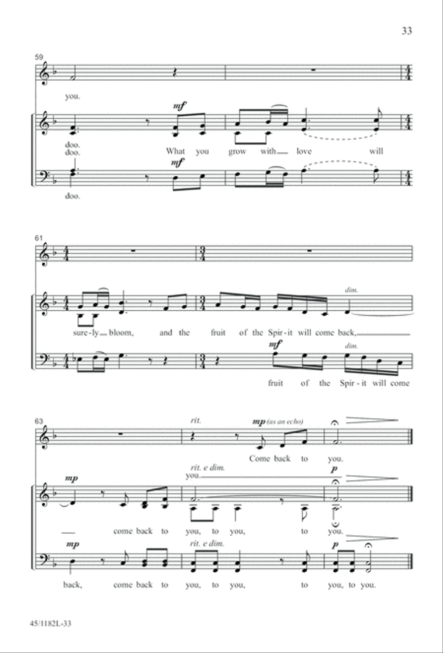 All Around A Cappella 4-Part scores gallery preview page 33