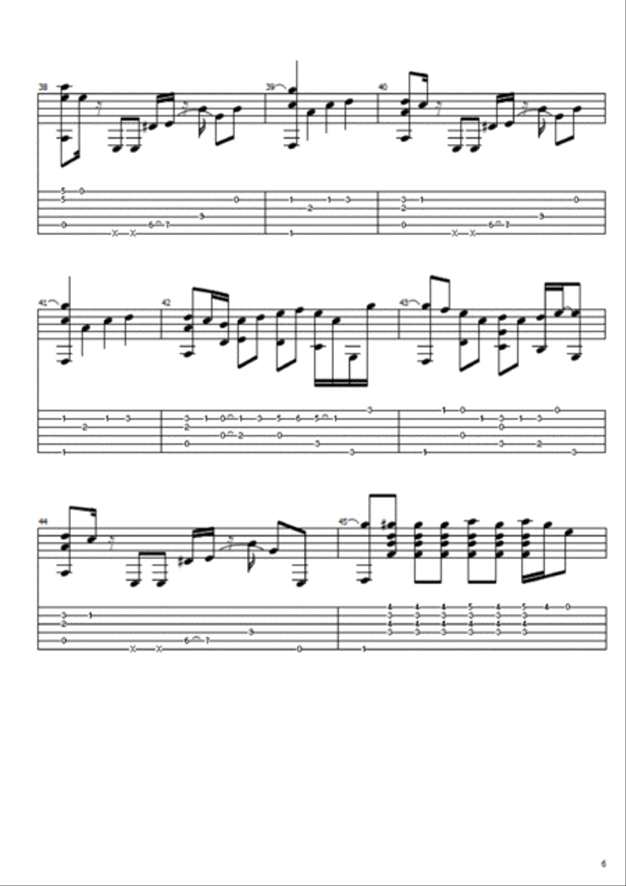 The Lovecats The Lovecats Electric Guitar scores gallery preview page 6