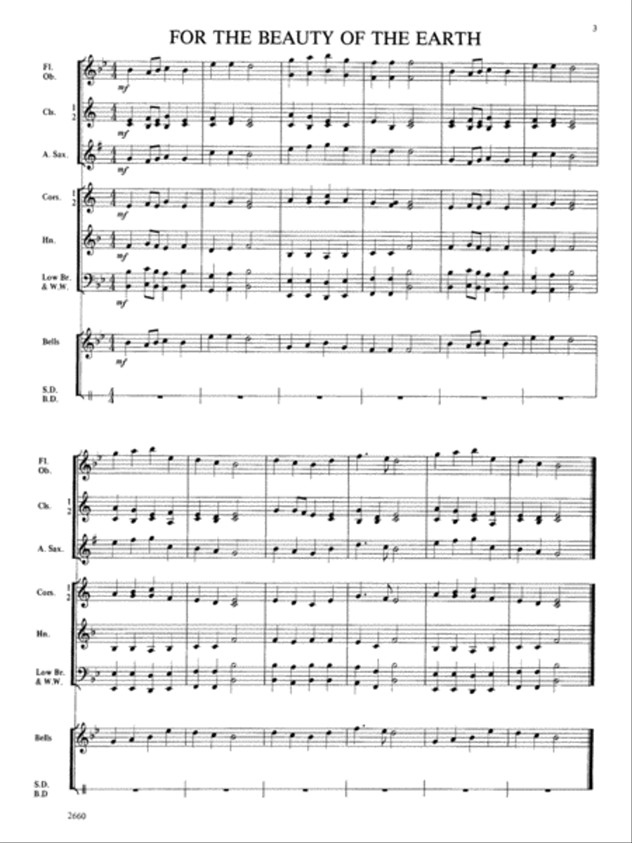Basic Band Warm-ups: Score Concert Band scores gallery preview page 3
