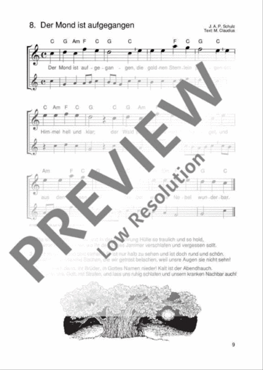 Die schönsten Volks- und Kinderlieder Flute Duet scores gallery preview page 10