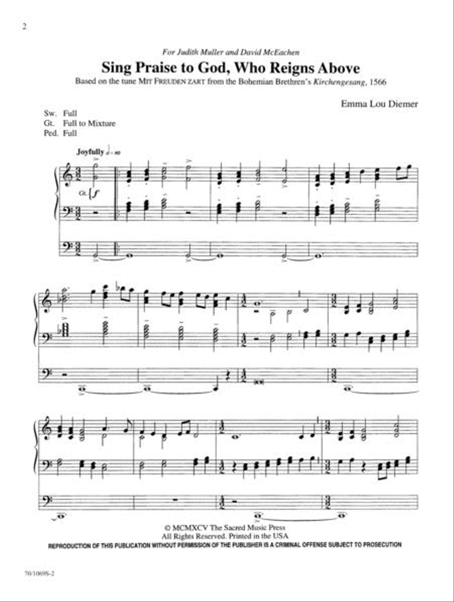 Praise Organ Solo scores gallery preview page 3
