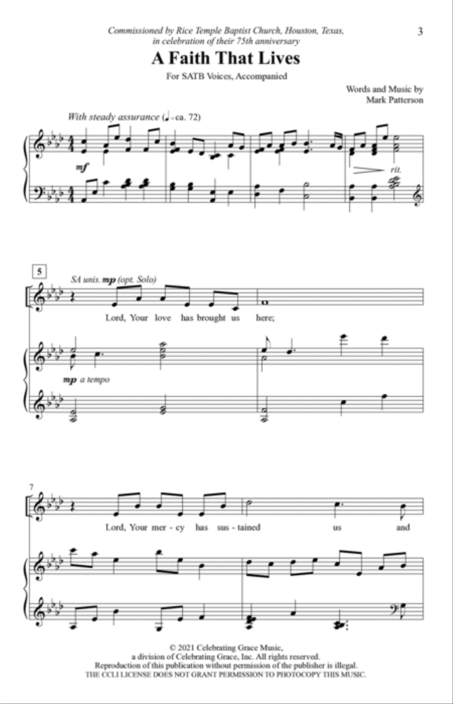 A Faith That Lives 4-Part scores gallery preview page 2