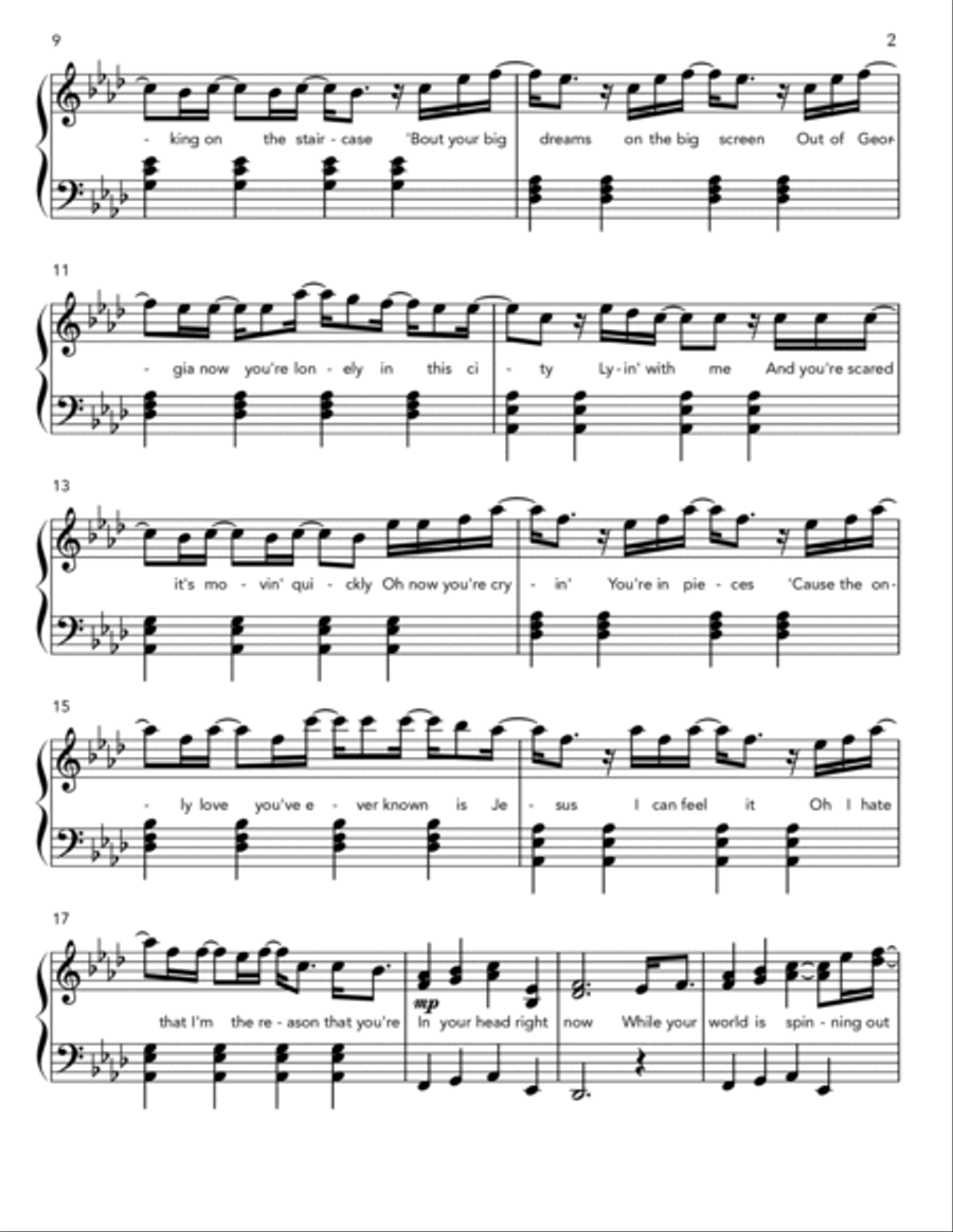 Slow It Down Piano Solo scores gallery preview page 2