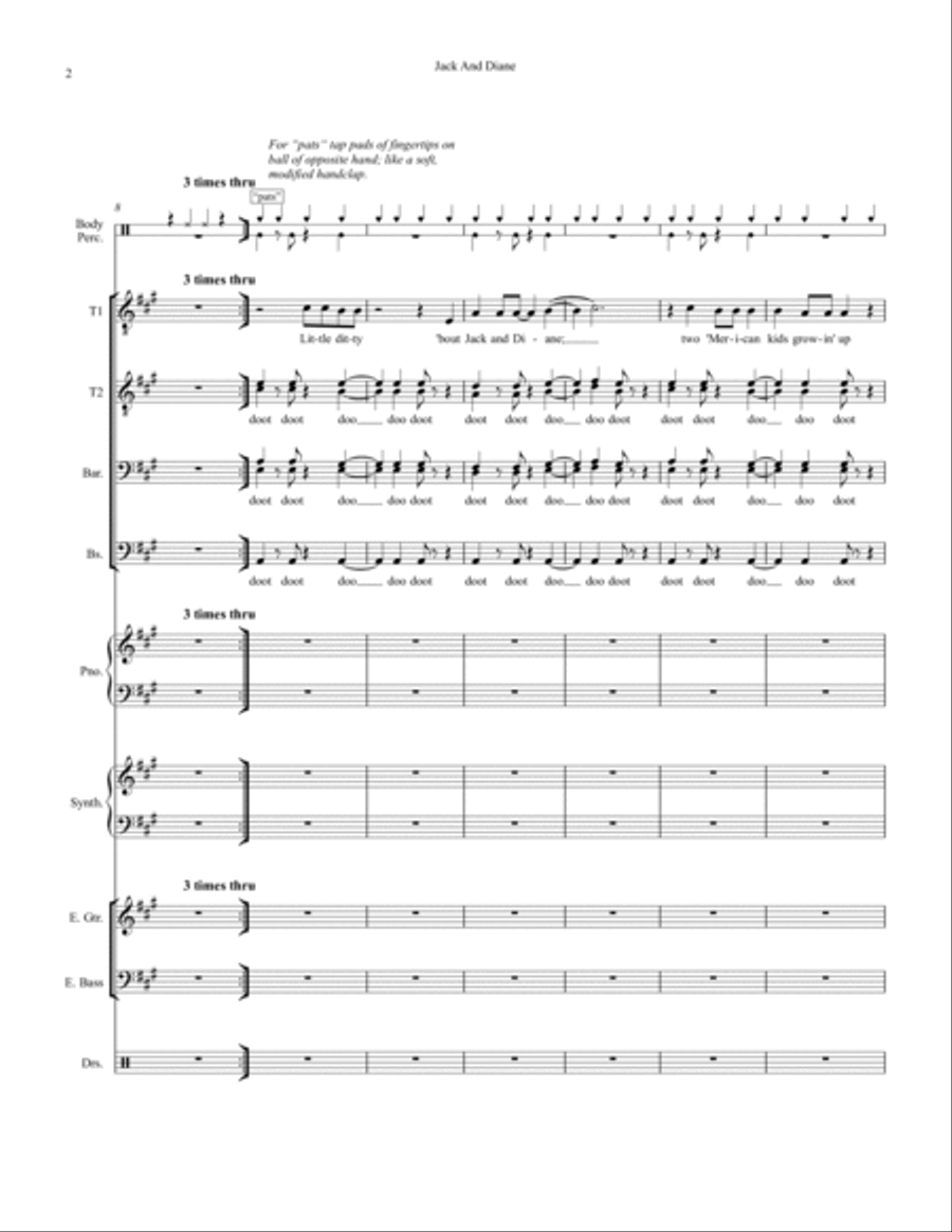 Jack And Diane Small Ensemble scores gallery preview page 2