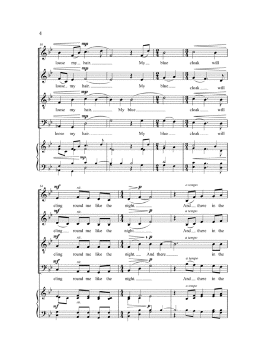 Speak to Me, My Love! Speak to Me, My Love! 4-Part scores gallery preview page 4