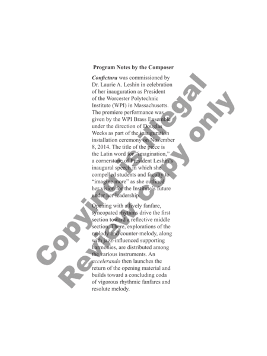 Confictura Brass Ensemble scores gallery preview page 3