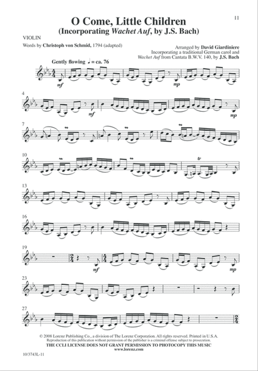 O Come, Little Children 2-Part scores gallery preview page 12