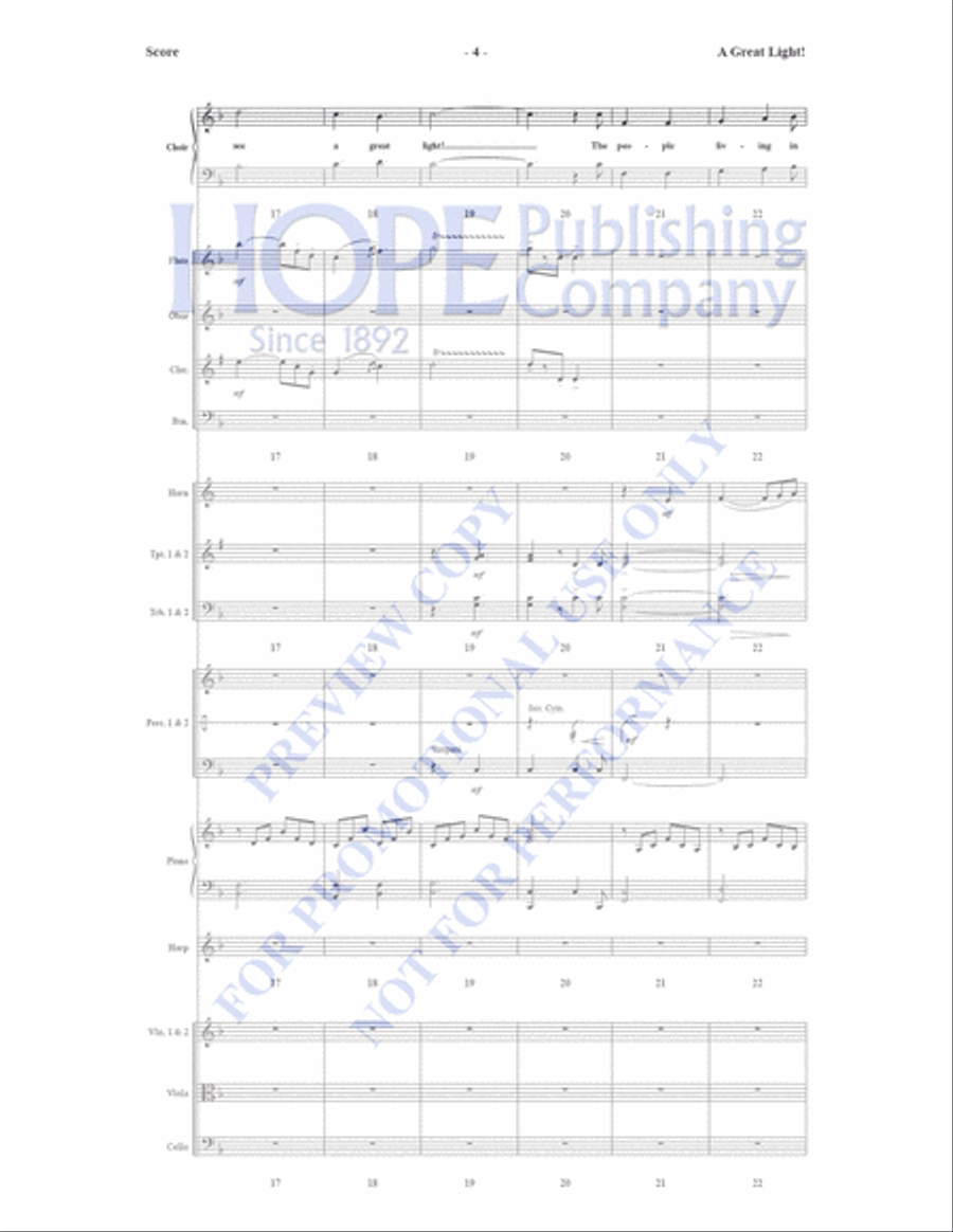 A Great Light A Great Light Orchestra scores gallery preview page 5