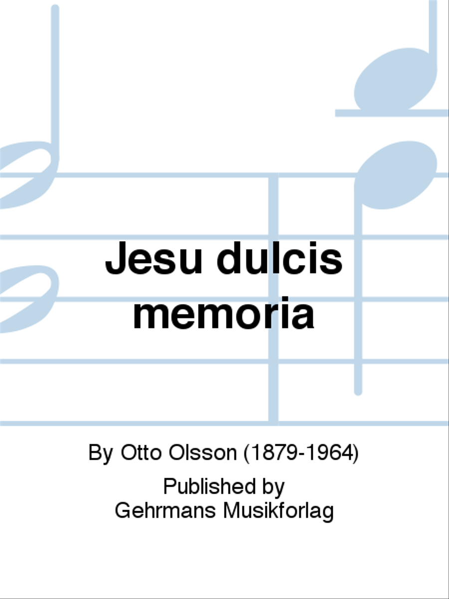 Jesu dulcis memoria SSATB scores gallery preview page 1