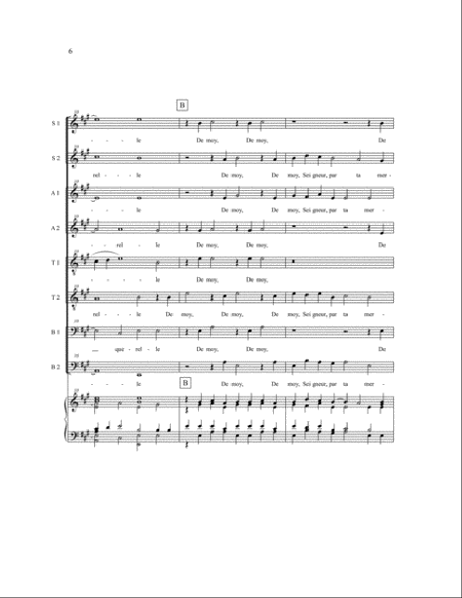 Pseaume 43 SSAATTBB scores gallery preview page 5