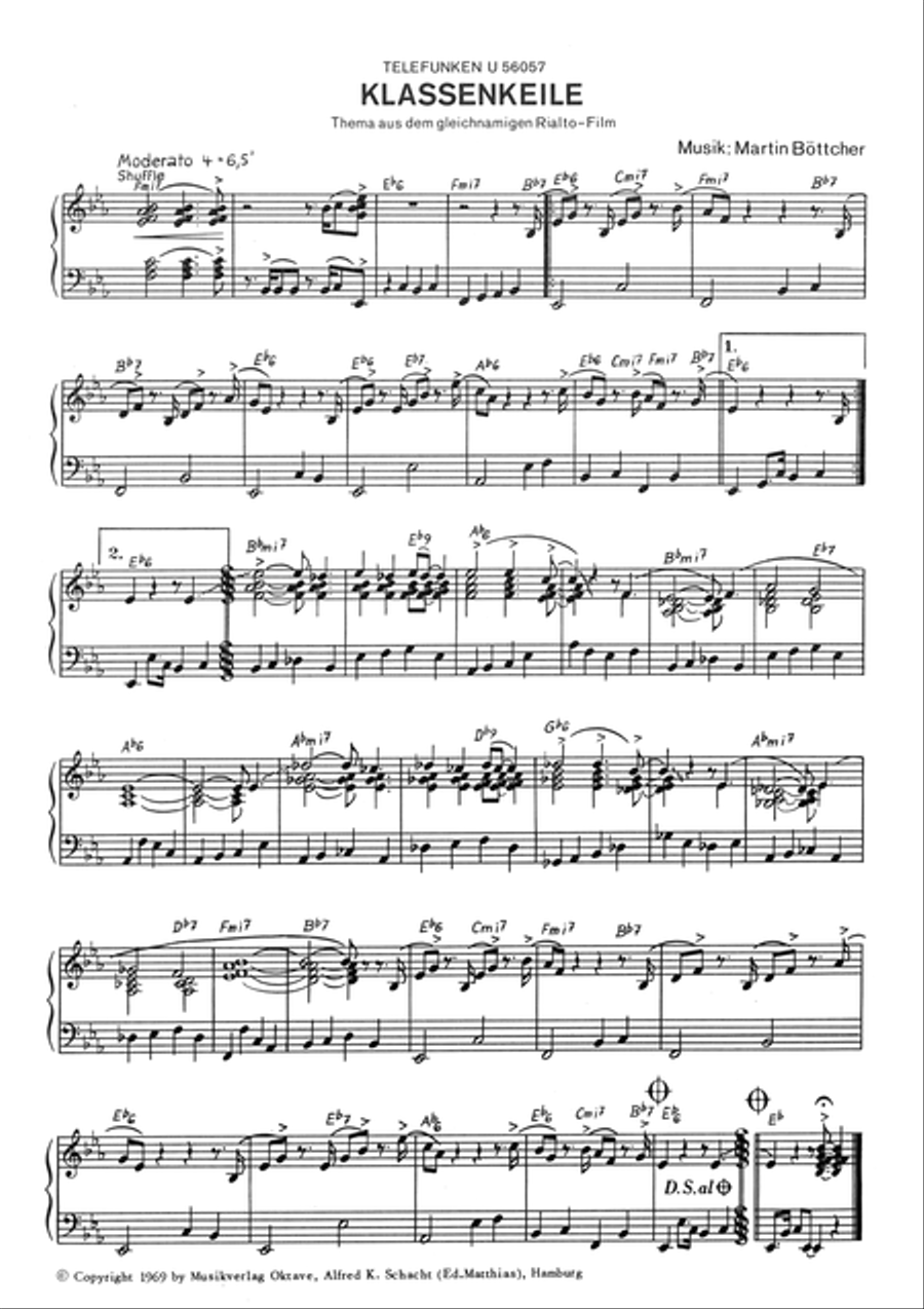 Klassenkeile Piano, Vocal scores gallery preview page 3