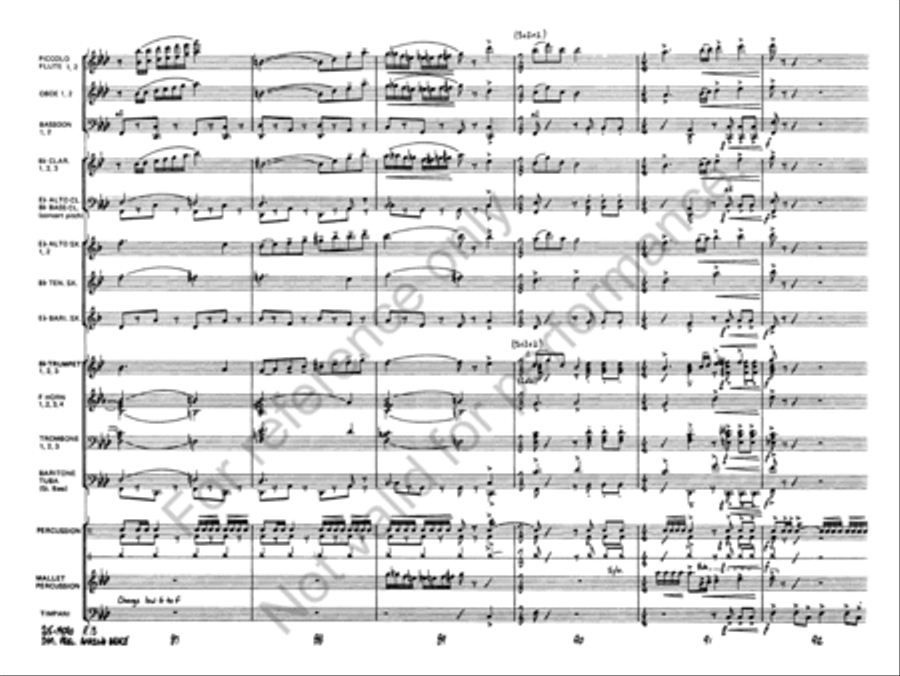 Symphonic Variations on Amazing Grace Concert Band scores gallery preview page 14
