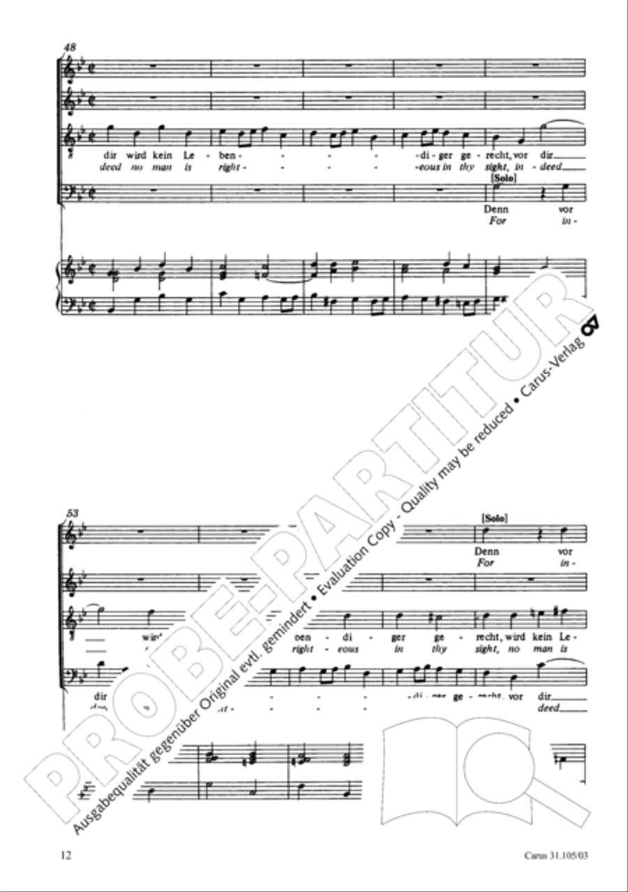 Lord, be not too quick to judge thy servant 4-Part scores gallery preview page 13