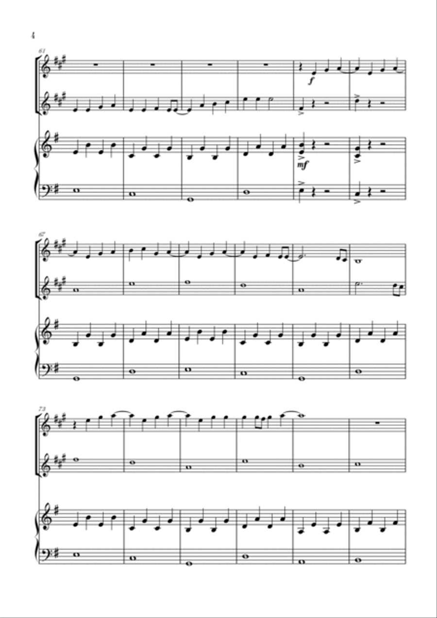 Love Is Gone Trumpet Duet scores gallery preview page 4